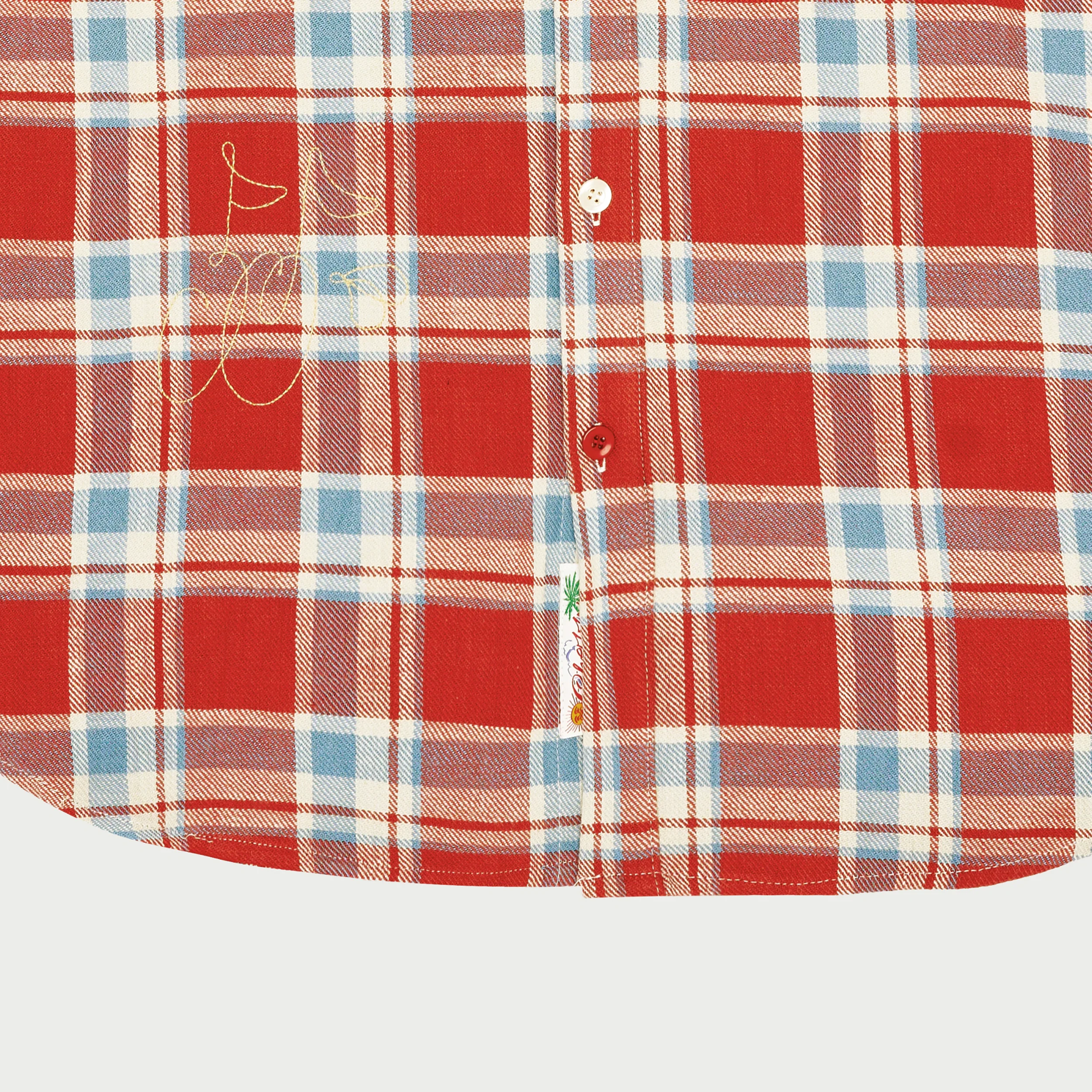 Western Flannel Shirt (Red Plaid) - Image 5