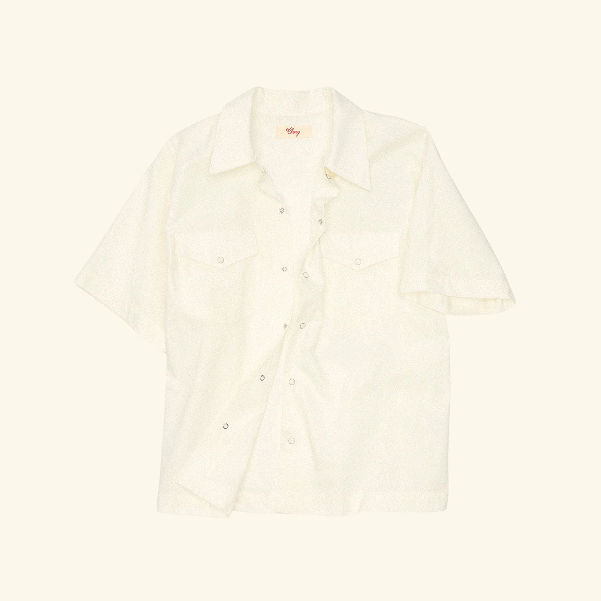 Western Twill Mechanic Shirt (White) - Image 4
