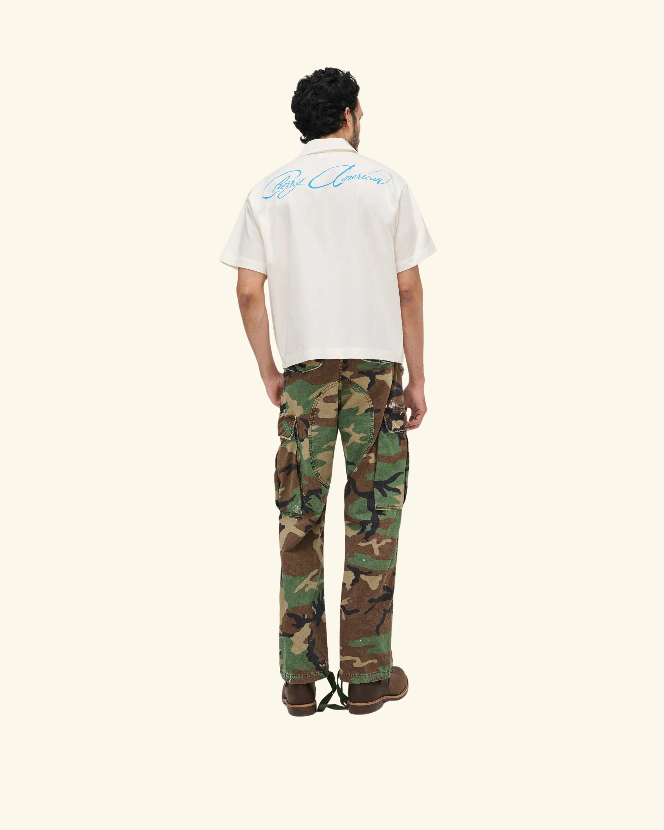 Western Twill Mechanic Shirt (White) - Image 7