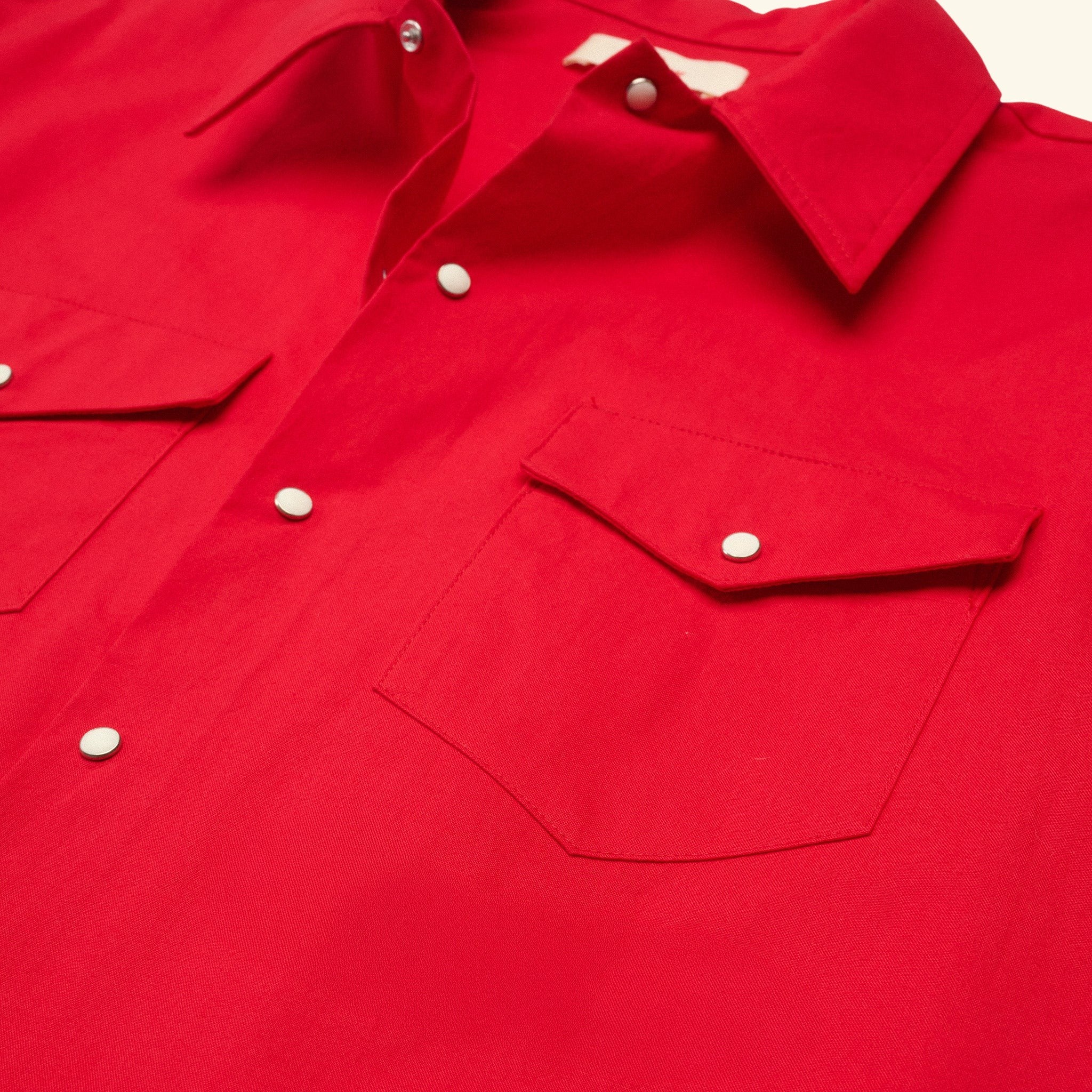 Western Twill Mechanic Shirt (Sun Faded Red) - Image 3