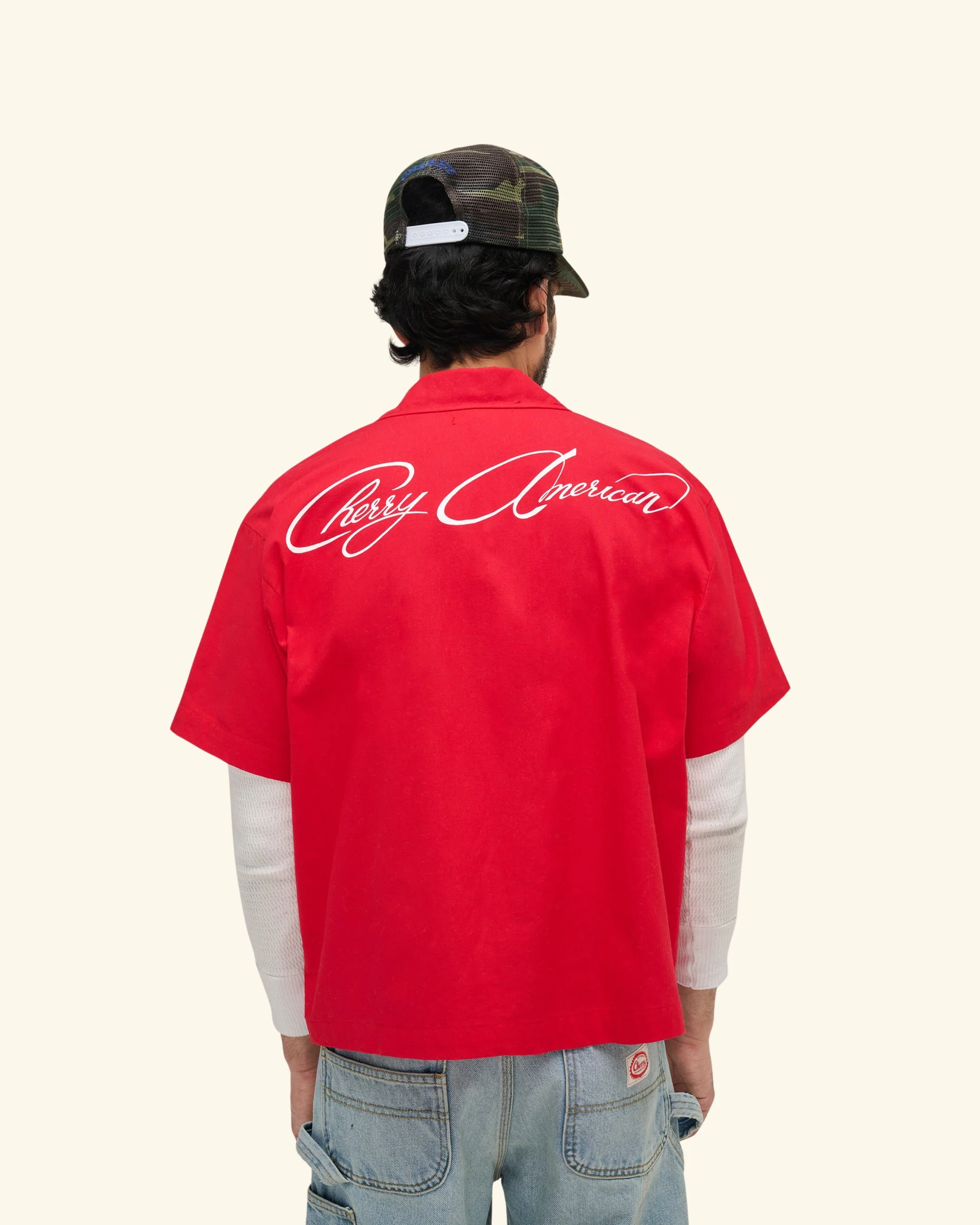 Western Twill Mechanic Shirt (Sun Faded Red) - Image 8