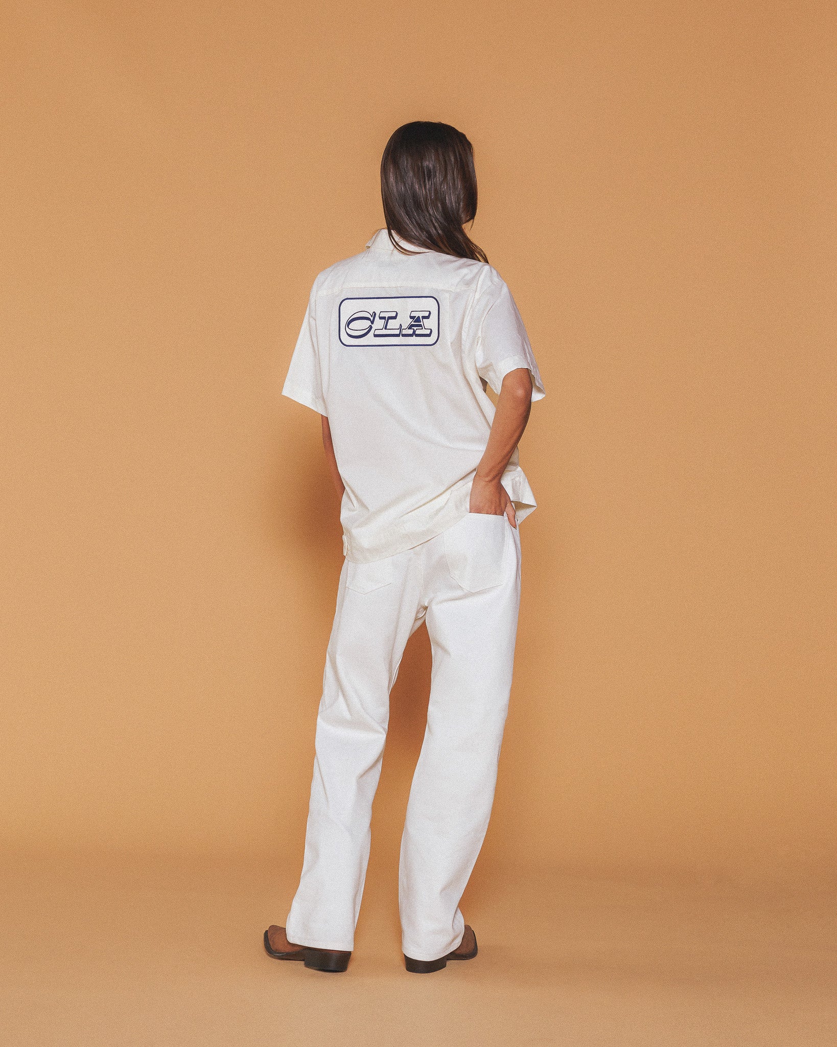 Relaxed Leg 5 Pocket Denim (White) - Image 3