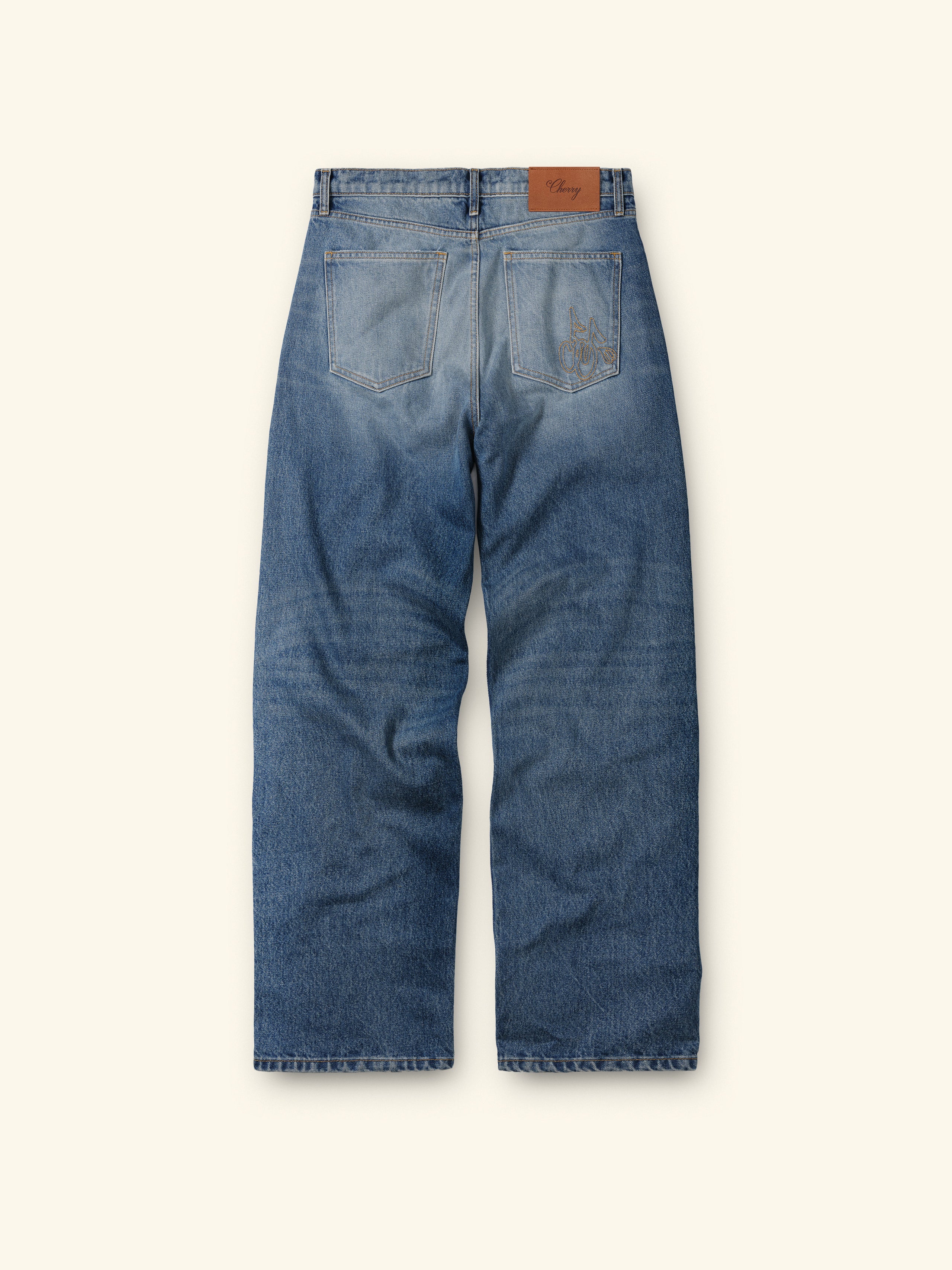Wide Leg 5 Pocket Jeans (Painters Wash) - Image 2