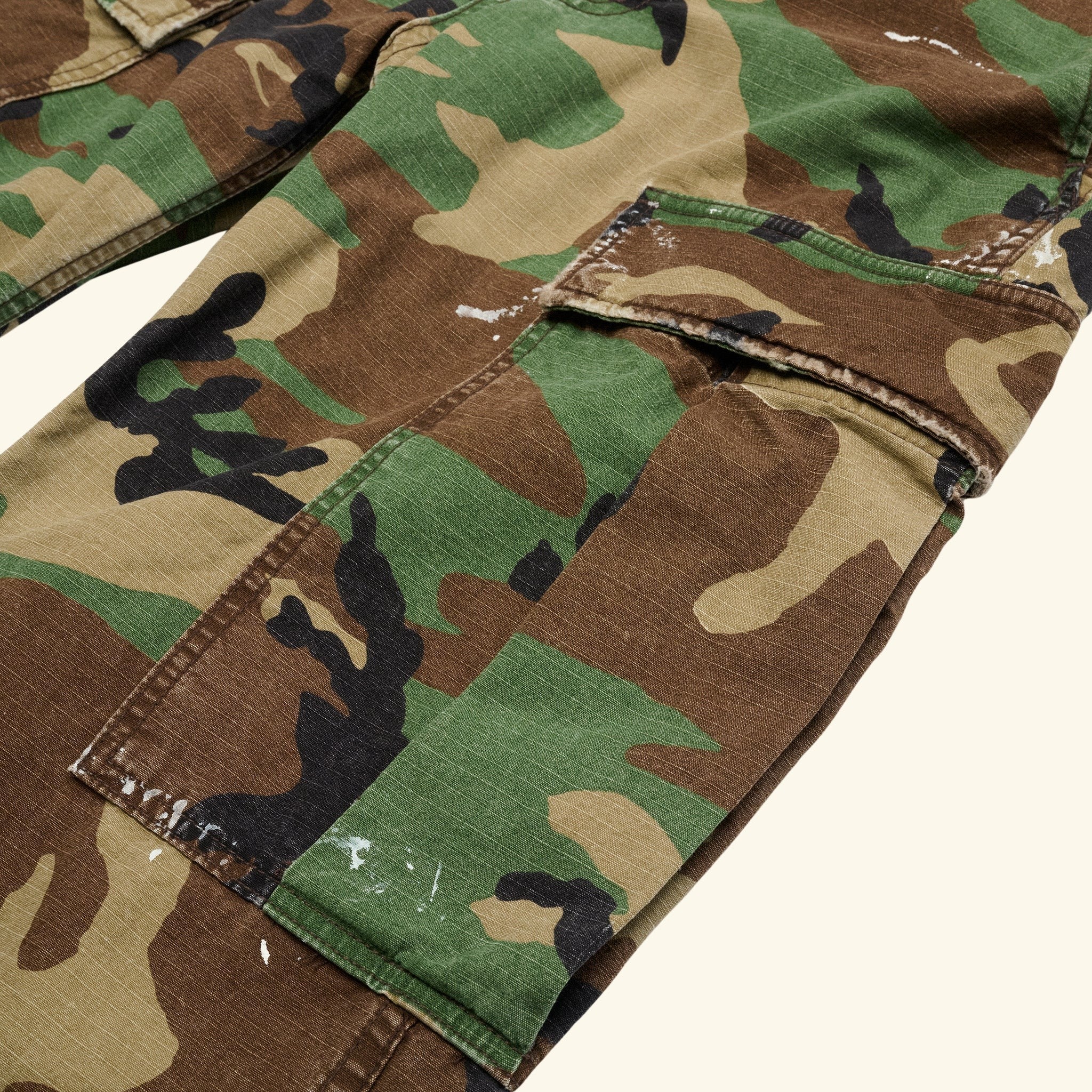 Wide Leg Cargo Pants (Vintage Camo) - Image 6