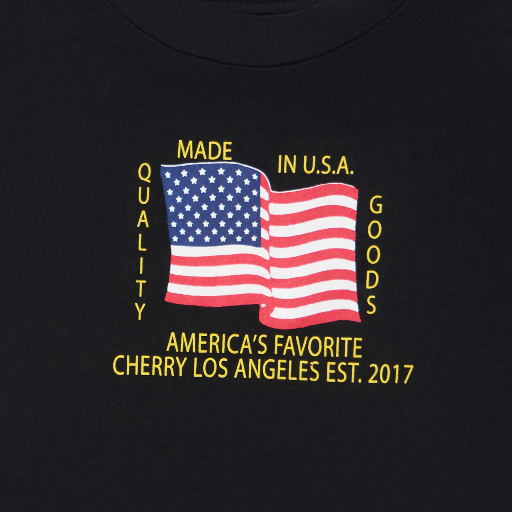 Women's Quality Goods Boxy Baby Tee (Vintage Black) - Image 3