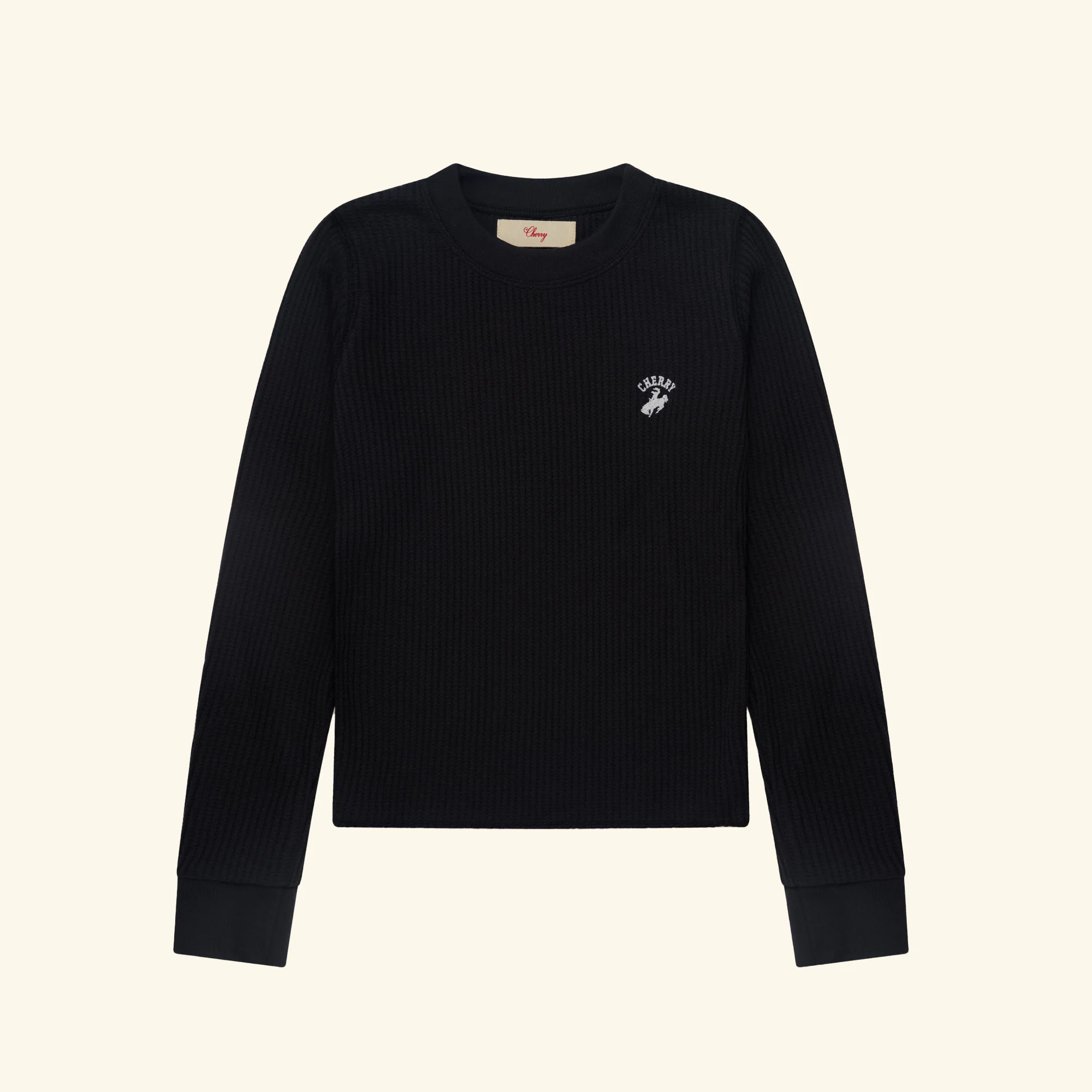 Women's Western Athletic Thermal Tee (Vintage Black)